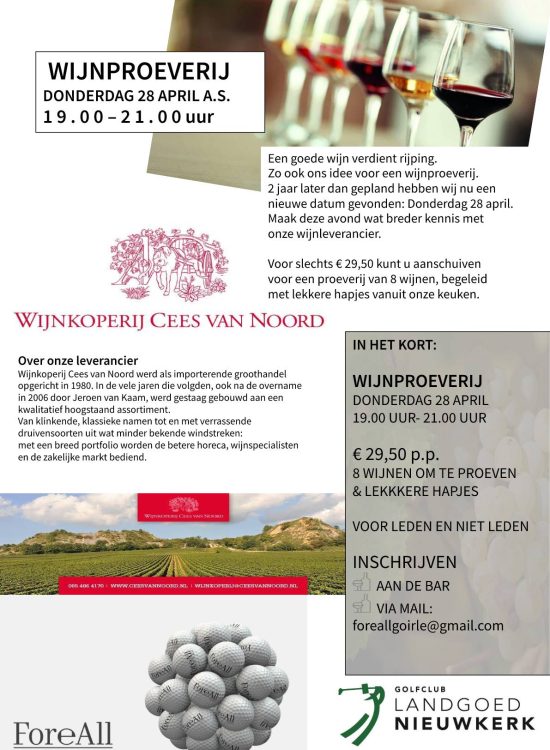 April wijnproeverij 28-4 April wijnproeverij 28-4